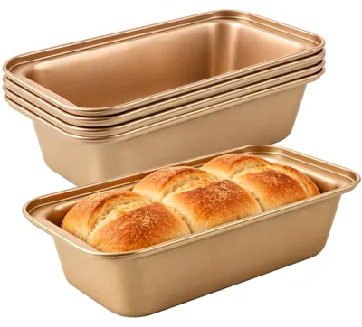 Immagine prodotto di Set di 5 teglie antiaderenti per pane e torta