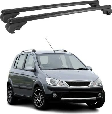 Produktbild von Dachträger für Hyundai Getz 2002-2009 Gepäckträger Grundträger Alu Schwarz 2x