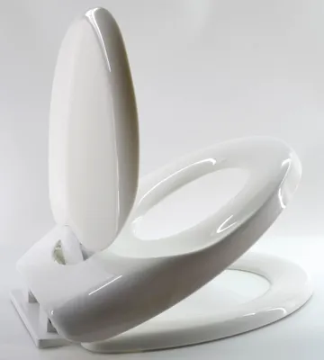 Immagine prodotto di Coperchio per WC Duroplast con riduttore per bambini, sistema di chiusura rallentata | Sedile per WC con riduttore per bambini | Sedile per WC per famiglie | Sedile per WC per bambini che imparano
