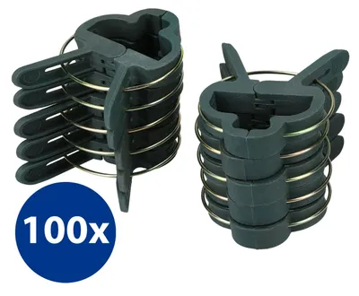 Produktbild von 100x Pflanzenclips Pflanzenklammern Pflanzenhalter Pflanzenbinder in Groß
