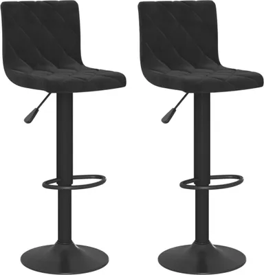 Obrázek produktu pro vidaXL Barová stolička 2 ks Black Velvet