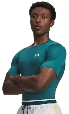 Obrázok produktu pre Tričko s krátkym rukávom Under Armour Heatgear Armour, modré, veľkosť M / Regular, pánske, modré, veľkosť M