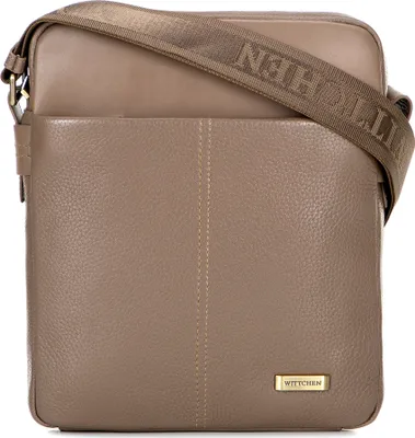 Image de Sac à bandoulière pour homme WITTCHEN, collection Office Leather, en cuir naturel d'une élégance intemporelle