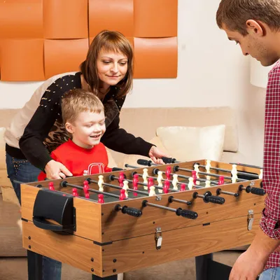 Produktbild von 3-in-1-Spieltisch, 48-Zoll-Tischfußball, Pool, Rutsche, Hockey