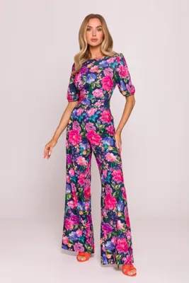 Produktbild von Made of Emotion Jumpsuit für Frauen Styllou M857 pink-navy XL