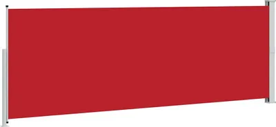 Image de vidaXL Marquise latérale extensible 160x500 cm rouge