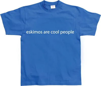 Produktbild von Eskimos are cool people - XX-Large - Blue