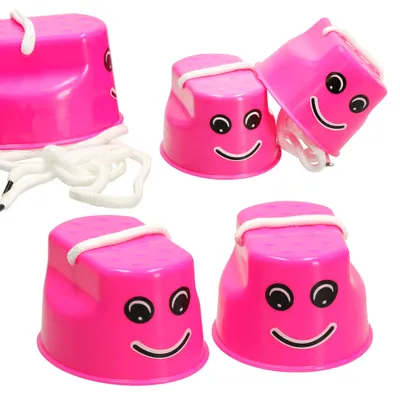 Obrázok produktu pre KIK KX7532 Detské chodúle plast 10 x 5,5 x 6cm 2 ks ružové