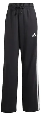 Productafbeelding van adidas dames broek Essentials 3-Stripes, open zoom, French terry, zwart/wit, maat XXS