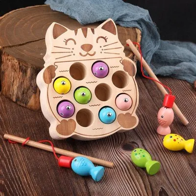 Produktbild von Holz-Magnetfischspiel für Kinder: Konzentrationstraining.