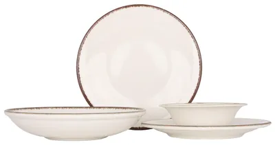 Produktbild von Kütahya Porselen Geschirrset (Large) - Atlantis - 24 teilig - 6 Personen - Porzellan