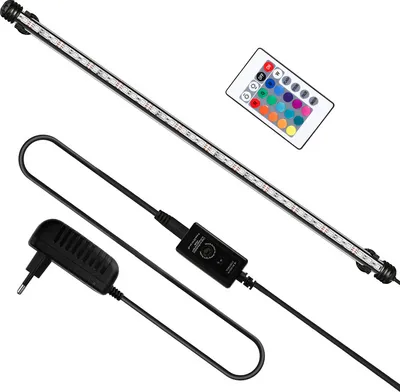 Produktbild von Jiubiaz 62cm LED Aquarium Beleuchtung Aquariumleuchte RGB Fisch Tank Strahler Schalentiere