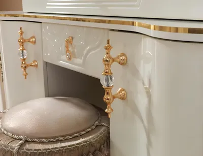 Immagine prodotto di Tavolo da toilette per la camera da letto Tavolo per cosmetici Tavolo da toilette Cassettiera con specchio