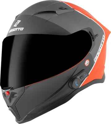 Immagine prodotto di Bogotto H153 BT SPN Casco Bluetooth, nero opaco/arancio, M