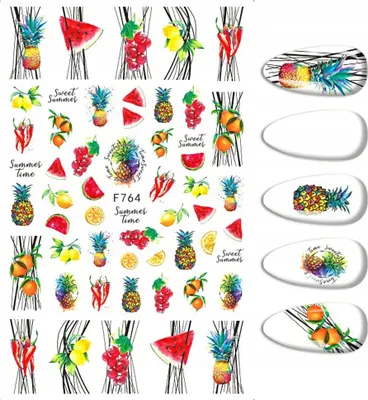 Immagine prodotto di Nail Art Sticker Muster OBSTSKIZZE