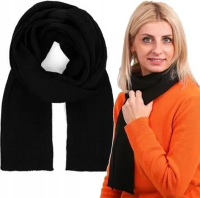 Obrázok produktu pre Szalik damski D.Moschino czarny elegancki