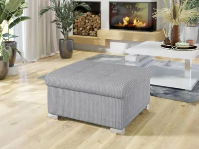 Obrázek produktu pro Taburetka do obýváku NELLI 1 - světlá popelavá