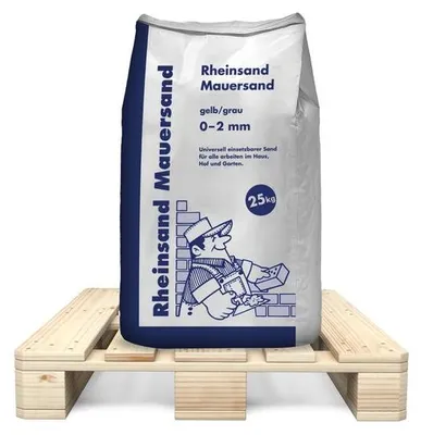 Produktbild von Mauersand Natur- und Quarzsand 1125 kg, feine Körnung 0-2 mm, gewaschen und gesiebt