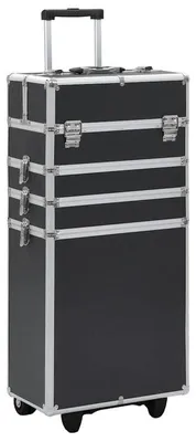Immagine prodotto di Custodia per trucchi - Pochette per cosmetici - Beauty case - Nera - Leggera, in ABS - Non richiede montaggio