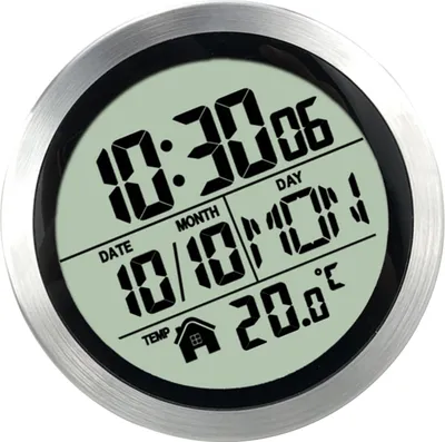Zdjęcie produktu dla Zegar domowy bez przyssawki Wodoodporny zegar łazienkowy Zegar kuchenny Cyfrowy wyświetlacz LCD Zegar z czujnikiem temperatury