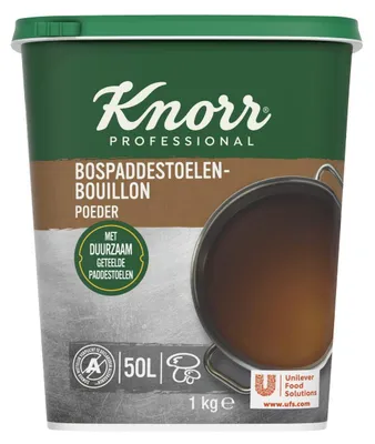 Produktbild von Knorr Bospaddestoelenbouillon Pulver 1000g – Aromatische Waldpilzbrühe zum Kochen