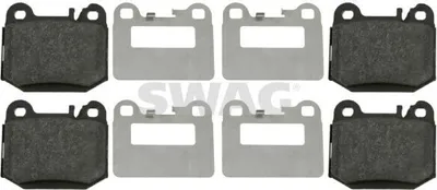 Produktbild von SWAG Bremsbeläge Satz Hinten Bremsklötze passend für MERCEDES-BENZ M-Klasse (W163) 10 91 6437