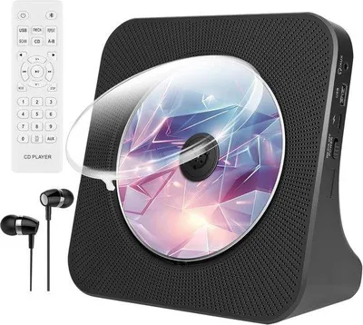 Obrázek produktu pro Přenosný CD přehrávač s Bluetooth 5.0 a stereofonními reproduktory