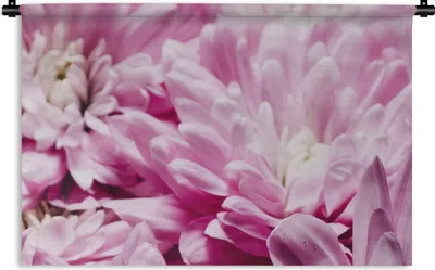 Produktbild von MuchoWow® Wandteppich Wandbehang Blumen - Rosa - Natur 120x80 cm Tapisserie Dekoration Wandtuch - Wanddekorationen - Wandtücher