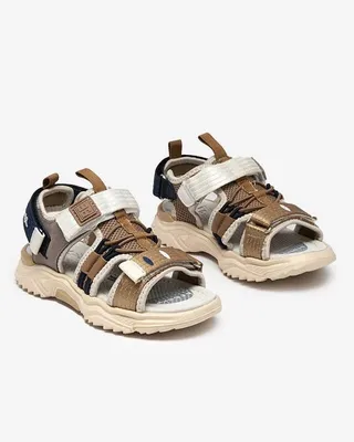 Produktbild von Beige Kindersandalen mit Klettverschluss Meteris - Schuhe, Größe 30
