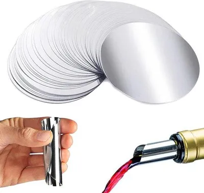 Imagen del producto de Soporte para botellas de agua de aluminio - 100 unidades - Color plateado