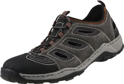 Produktbild von Rieker Herren Slipper 08065-02 Granitgrau Kunstleder Gr.43