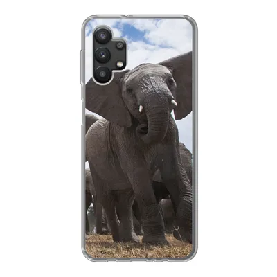 Produktbild von MuchoWow® Handyhülle Schutzhülle Hülle für Samsung Galaxy A32 5G Elefant - Tiere - Natur - Flachland Silikon Softcase Handy Hülle - Softcase