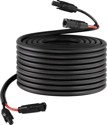 Obrázek produktu pro SucceBuy Solární prodlužovací kabel 30,5 m, 10 AWG, solární prodlužovací kabel s nehořlavým pláštěm, zástrčky a zásuvky, vodotěsný PV kabel IP67, solární kabel pro vozidla, obytné vozy, černý a červený