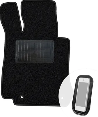 Produktbild von moto-MOLTICO Fahrer Fußmatte Auto Velours Fahrerseite Autoteppiche Schwarz Fahrermatte 1-teilig passend für Mercedes-Benz GL X164 2006-2012