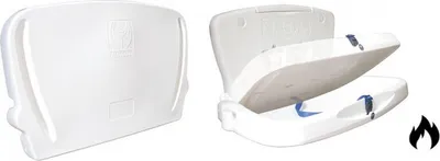 Vectair feuerfester und horizontaler Wickeltisch aus Kunststoff mit Sicherheitsgurt Vectair Systems JBABYHORIIFIRE