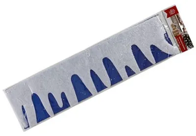 Produktbild von Schnee-Bordüre 180cm Bastelvlies Fensterbild Winterdeko Weihnachtsdeko Deko