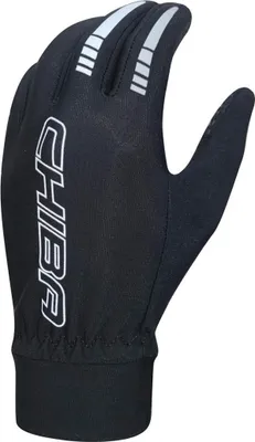 Zdjęcie produktu dla CHIBA Thermofleece – rękawiczki rowerowe czarne XL, oddychające z palcem dotykowym