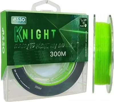 Zdjęcie produktu dla Asso Knight 300 M Żyłki monofilamentowe Przezroczyste 0,235 mm Przezroczyste 0,235 mm