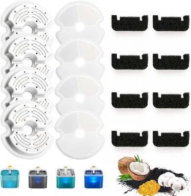 Imagen del producto de Filtros para bebederos de gatos y perros, 16 unidades