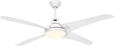 Immagine prodotto di Ventilatore da soffitto con luce e telecomando Mirage Bianco / Trasparente 142 cm