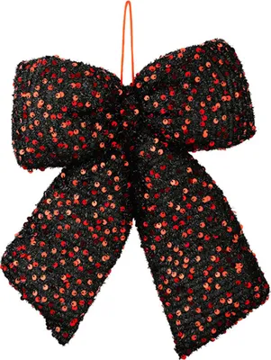 Produktbild von Weihnachtsschleife mit Glitzerpailletten, Samtschleifen zum Binden, Weihnachtsbaumkränze, Girlanden, Geschenkverpackung, Hochzeitsdeko