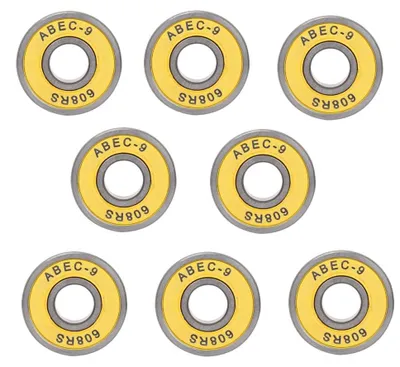 Obrázek produktu pro 8 kusů ložisek pro skateboardy a inline brusle - 608 kuličková ložiska