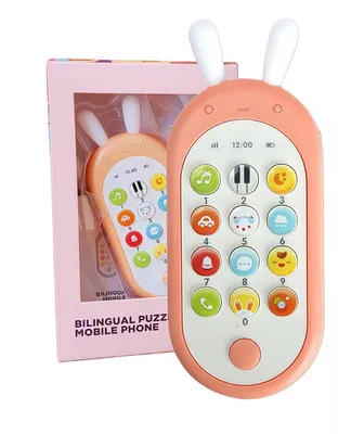 Produktbild von Minicee Baby Spielzeug Telefon Interaktiv mit Licht und Musik Rosa