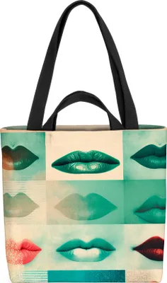 Produktbild von VOID Lippen Lippenstift Fashion Art Tasche 33x33x14cm,15l Einkaufs-Beutel Shopper Einkaufs-Tasche Bag