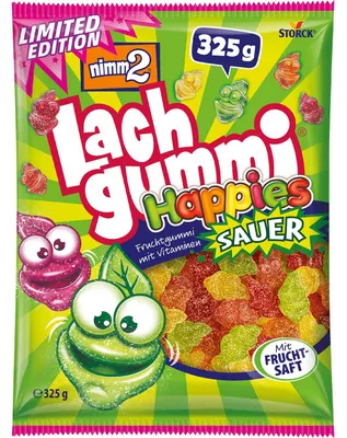 Produktbild von nimm2 Lachgummi Happies sauer 325g