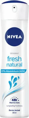 Obrázok produktu pre NIVEA Fresh Natural, Ženy, Deodorant, Sprejový deodorant, Sprej, 150 ml, 48 h
