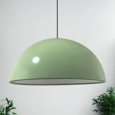 Produktbild von Pendelleuchte I Lipeo I Wohnzimmer, Ø40 cm Hängelampe, Esstisch Vintage , Skandinavisch Pendelleuchte Deckenleuchte Metall Minzgrün