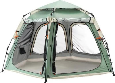 Immagine prodotto di Qunature tenda pop-up tenda da campeggio 2 persone tenda pop-up impermeabile antivento pieghevole con rimovibile, automatico rapido set-up tenda, verde chiaro