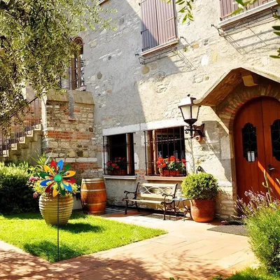 Immagine prodotto di Mulino a vento decorativo, 29,2 cm, ideale per terrazza, prato e giardino