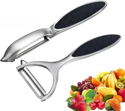 Immagine prodotto di Dunschiller - Set di 2 pezzi - Larghezza 4 cm - Lama 4 cm - Acciaio inossidabile - Adatto al lavaggio in lavastoviglie